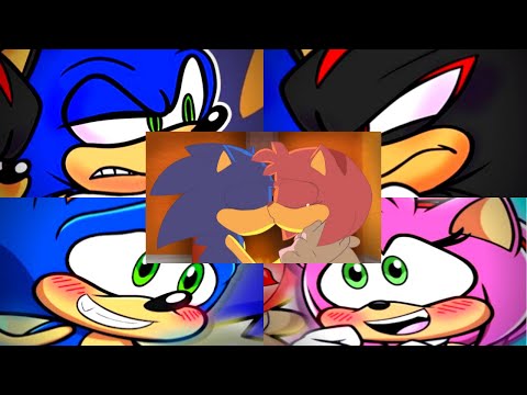 A Sonic and Amy Christmas Special Reaction Mashup @eganimation442