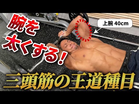 【腕トレ】腕を太くするならこの種目！ライイングエクステンション徹底解説