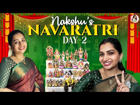 Going green for Golu! Two Unique Looks! | Nakshathra Nagesh