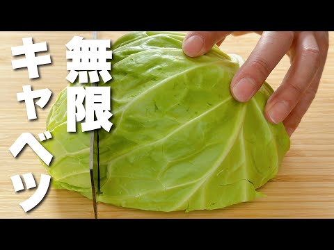 【キャベツレシピ】パパッと炒めるだけ！無限キャベツ