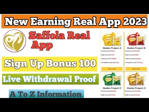 Saffola Real App | Saffola App Live Withdrawal Proof | Saffola App Payment Proof | Saffola App