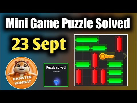 23rd September 🔑🐹 Puzzle Trick: Hamster Kombat S2 Mini Game Solved, slow step by step! 🎮