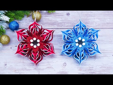 Cute Christmas Snowflakes Idea❄️Christmas Decorations🎄DIY Christmas Crafts