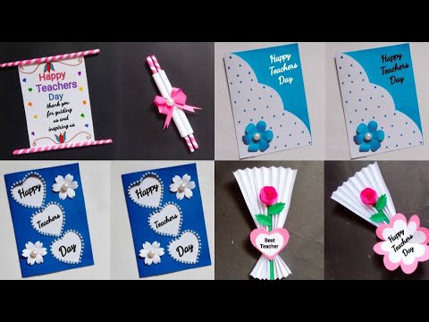 4 easy & beautiful gift for teachers/teachers day card idea 2022/handmade greeting card for teachers