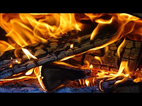 Sweet Piano on Burning Fireplace with crackling fire sounds.