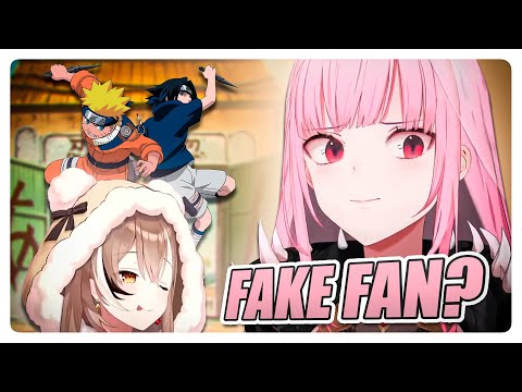 Calli's chat exposes Mumei as a fake Naruto fan | Hololive EN Clip