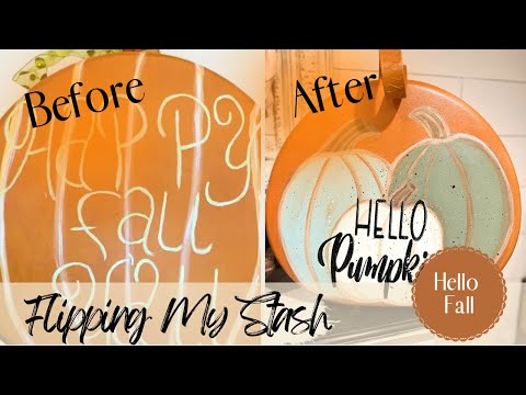 🌻Hello Fall 🌻🎃Flipping My Stash! Pumpkin DIY 🎃