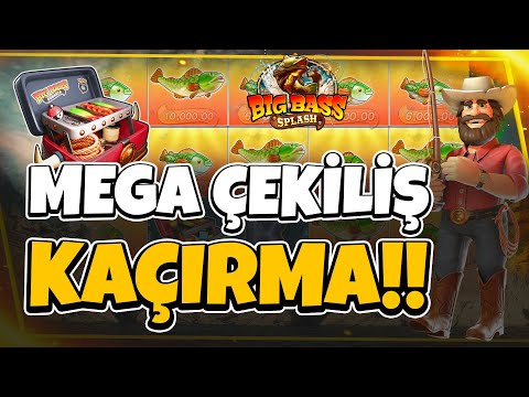 🎁 SLOT OYUNLARI 🐟 BIG BASS SPLASH Küçük Kasa Denemesi Çekiliş Var