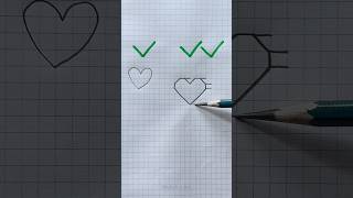 How to draw 3D heart🤔😱 #shorts #craft #art #drawing #crafts #satisfying