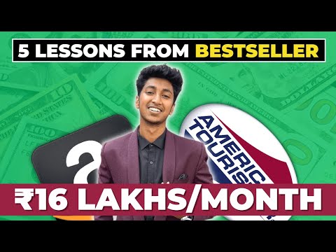 5 LESSONS To Become A Best Seller on Amazon? | American Tourister | VICKY TALKS