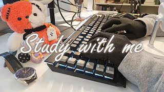 real time study with me 🌱 | mechanical keyboard typing asmr | pomodoro timer 50 10