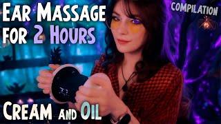 ASMR The Ultimate Ear Massage for 2 Hours 💎 Cream and Oil, No Talking