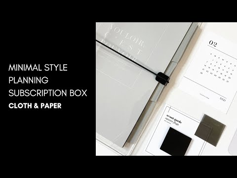 December Planning + Stationery Box Unboxing | Cloth & Paper