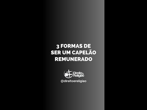 3 formas de ser um capelão remunerado