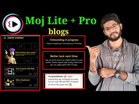 Moj lite blogs | MX Takatak New Updates blogs | Onboarding in progress| Better luck next time