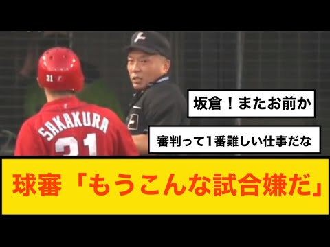 球審「もうこんな試合嫌だ」【広島カープvsヤクルトスワローズ】