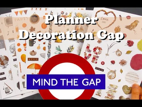 The Planner Decoration Gap