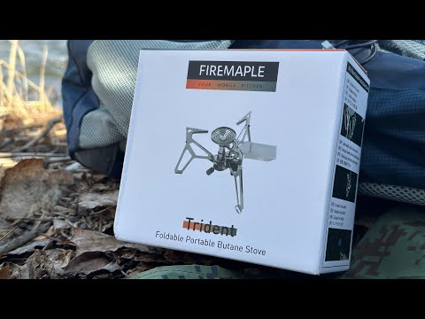 FireMaple Trident butane stove - Hiking and making a chicken wrap