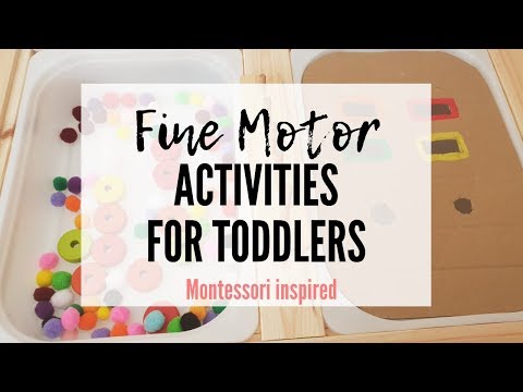 Fine Motor Acitivities for Toddlers | Montessori Inspired