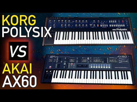 KORG POLYSIX vs AKAI AX60: Vintage Analog Synthesizer Shoot-Out LIVE!