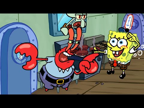 FNF VS Krusty Karoling | SpongeBob, Squidward, Mr. Krabs