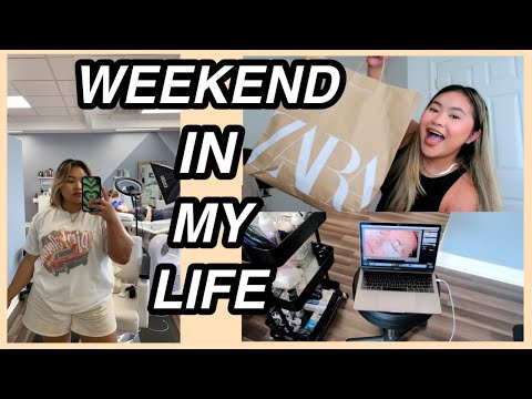 WEEKEND IN MY LIFE VLOG | MINI ZARA HAUL, WORK W/ ME & MORE!