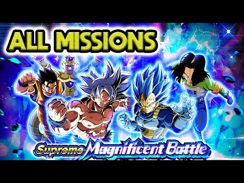 ALL MISSIONS! GLOBAL SUPREME MAGNIFICENT BATTLE VS GOKU & FRIEZA + UI GOKU! DBZ Dokkan Battle