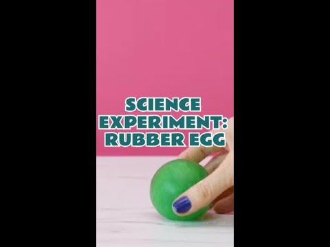 Science Experiment Fun! How To Make a Rubber Egg 🥚