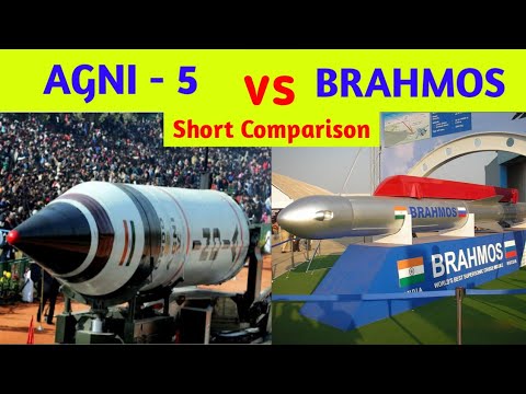 Agni 5 vs BrahMos #missile short comparison #india #shorts