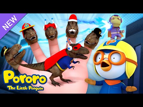 Pororo Tyrannosaurus Finger Family | T-REX | Dinosaur Song for Kids | Pororo Dino World