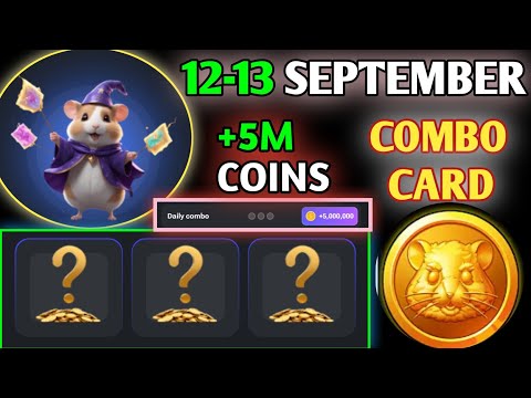 today hamster combo card| September 12 | daily Hamster Kombat combo #hamsterkombatcombocard