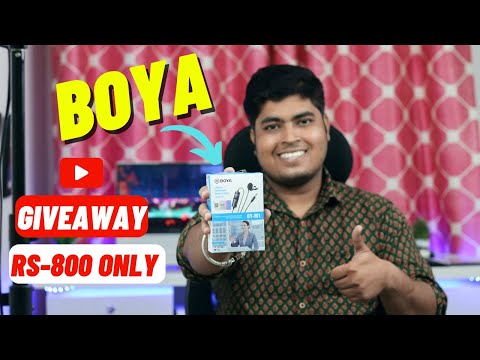 Boya Mic Unboxing | Best Mic For Youtuber | Mic Giveaway