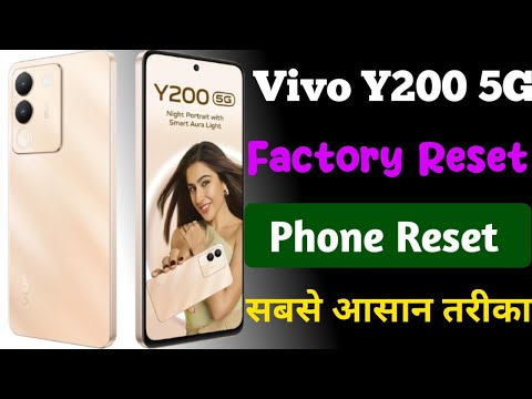 Vivo y200 5g Hard Reset | How To Factory Data Reset Vivo y200 5g | Vivo y200 5g lock kaise tode