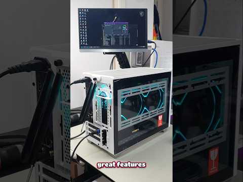 1440p am5 7700 w rx7800xt mitx gaming pc build in cooler Masterbox NR200P V1 WHITE