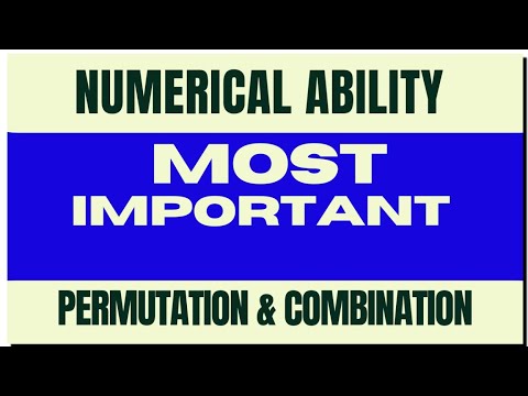 @MYEXAMCOACHING | NUMERICAL ABILITY | PERMUTATIONS AND COMBINATION | DR. R SHANKAR | COMP EXAMS..