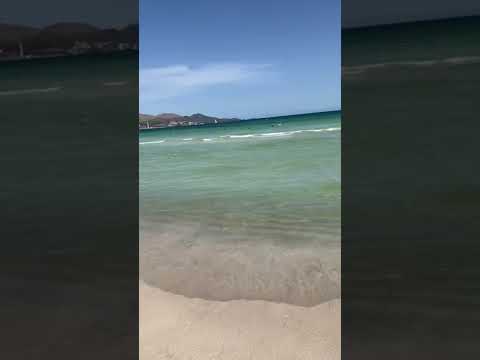 Blue waves in Palma de Mallorca , Playa de Muro #playademuro #palmademallorca #beach #waves