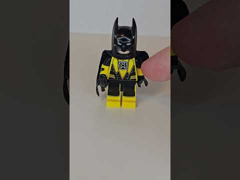 How to build batman (sinestro corps) as a minifigure