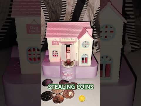 Cute Dog Stealing Coins Asmr 🐶🌈#shortsfeed #shorts #trending #viralvideo #funny #satisfying