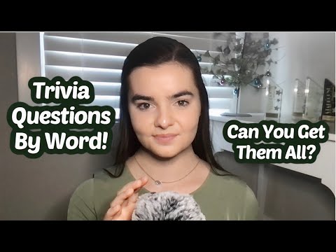 ASMR 100 General Knowledge Trivia Questions With Hints Part 2!