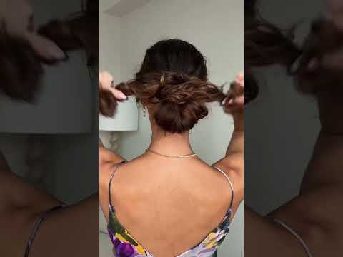 Wedding Guest Hairstyles Part 4 | Low Messy Bun Hair Tutorial