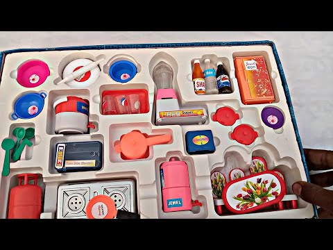 DIY Unboxing Amazing Mini Kitchen Set l Mini Latest Steel And Plastic kitchen Set @miniclay5092