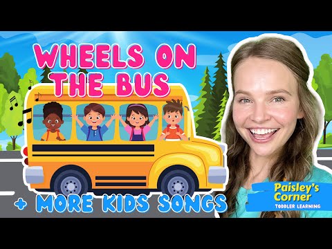 Baby Learning Videos - Wheels on the Bus + More Kids Songs & Nursery Rhymes | Videos for Toddlers