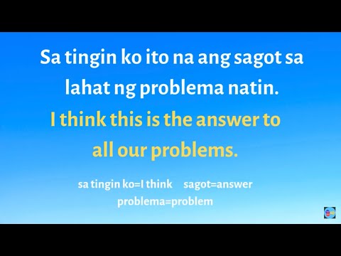 TAGALOG ENGLISH SPEAKING TUTORIAL FOR 20 MINUTES-2