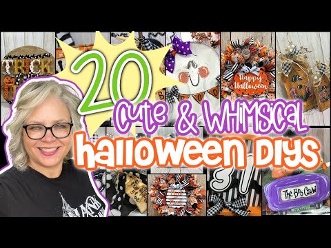 20 Cute and Whimsical Halloween DIYs Collection Video || Cute ghosts pumpkins, hand lettered signs