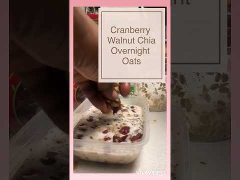 4 Superfoods overnight oats #superfoods #overnightoats #recipe