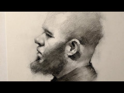 Charcoal Portrait Sketch - 'Antonio'