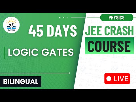 Logic gates | Physics JEE Main 2025 Crash Course