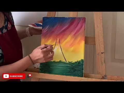 Soothing and Relaxing Painting Demo / Acrylic Painting Relaxing tutorial - #5