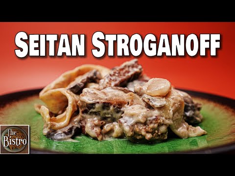 Plant Based Stroganoff Recipe - Seitan Stroganoff