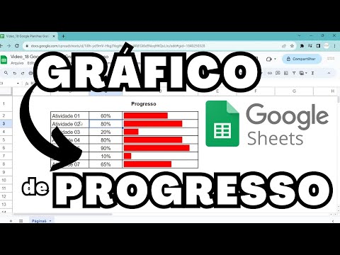 GOOGLE PLANILHAS [Google Sheets] CRIAR GRÁFICO DE PROGRESSO E EVOLUÇÃO